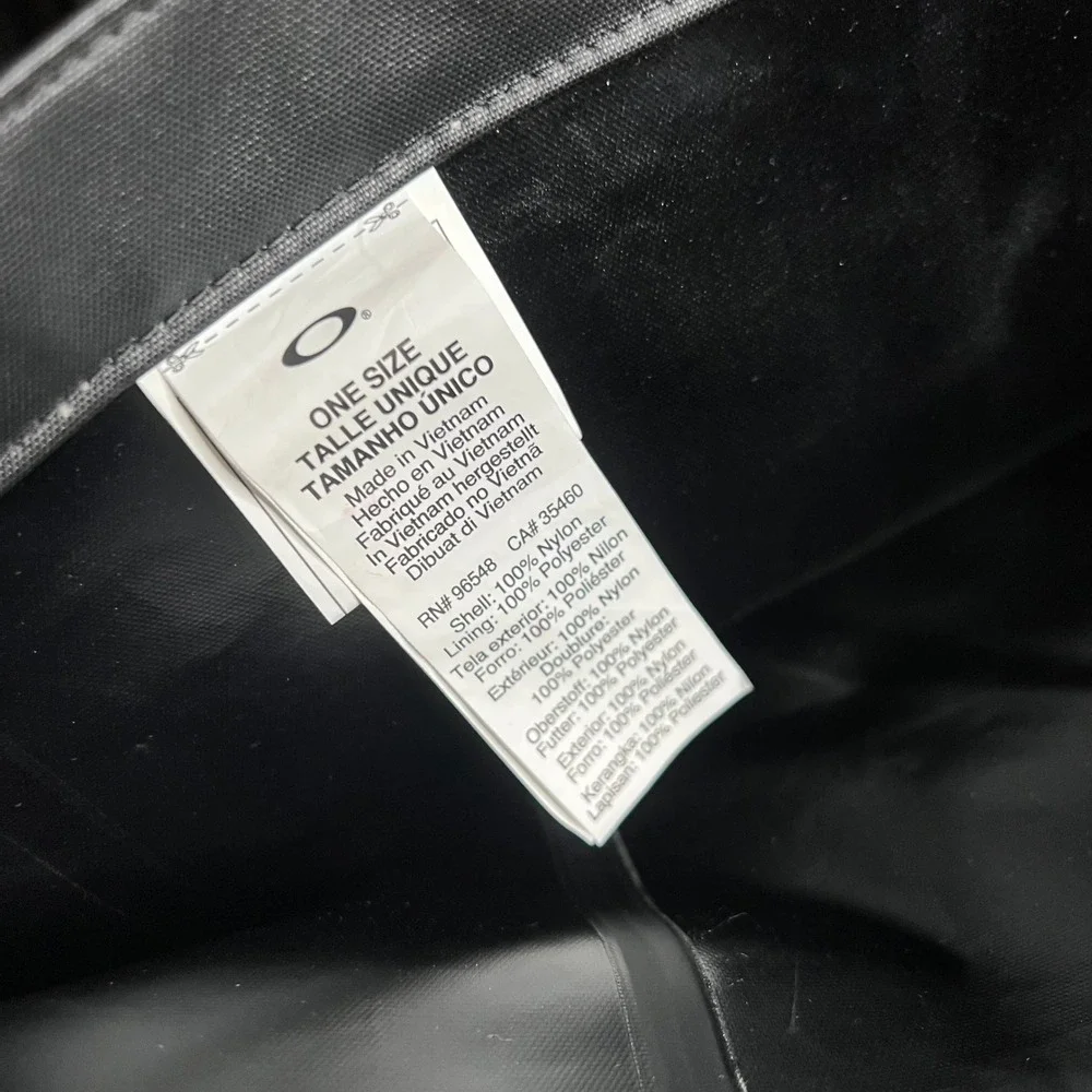 Oakley Dry Goods Roll Top Backpack Black Water Resistant Bag 921134A 02E